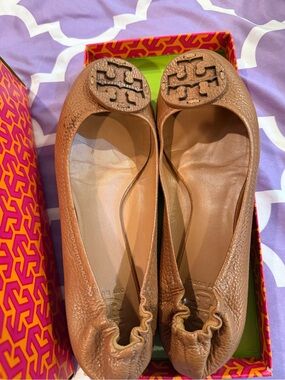 Tory Burch Women’s Brown Leather Ballet Flats size 9.5
